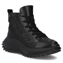 Leather ankle boots Filippo DBT7138/25 BK black