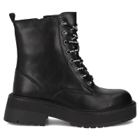 Skórzane botki Filippo DBT7255/25 BK czarne