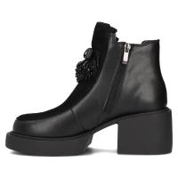 Leather ankle boots DBT6372/24 BK black