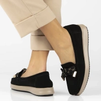 Leather loafers Filippo DP6457/24 BK black