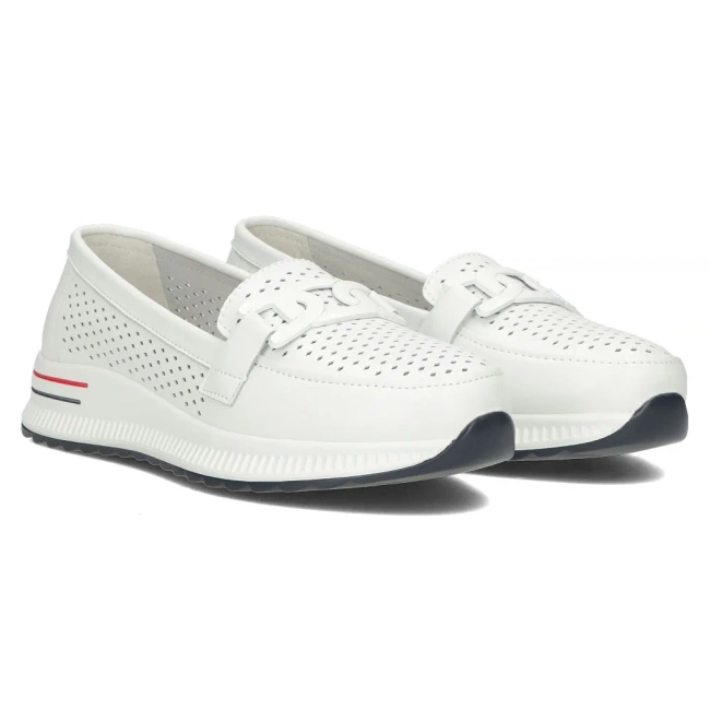 Leather shoes Filippo DP4400/24 WH white