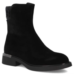 Skórzane botki Filippo DBT7180/25 BK czarne