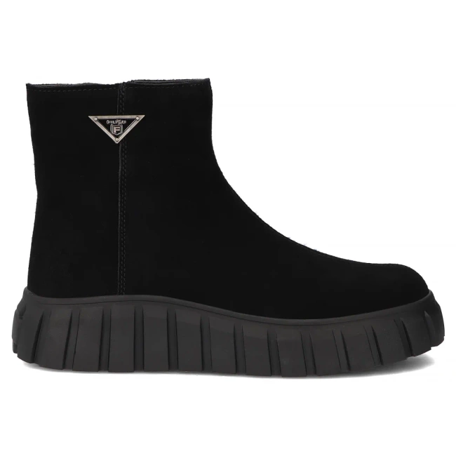 Leather ankle boots Filippo DBT6301/25 BK black