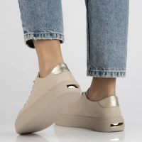 Leather sneakers Filippo DP6854/25 BK black