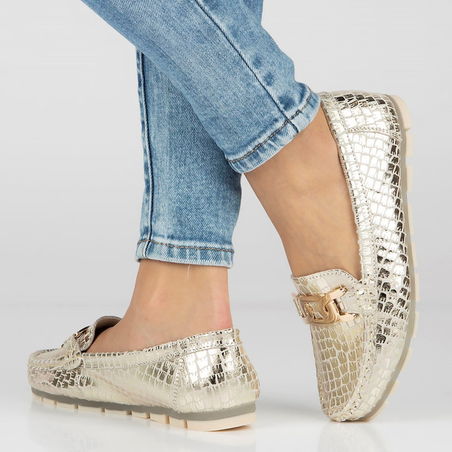 Leather loafers Filippo DP3630/23 GO gold