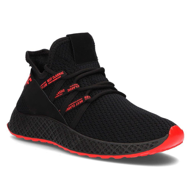 Men's sneakers Filippo MTN1480/22 BK RD black