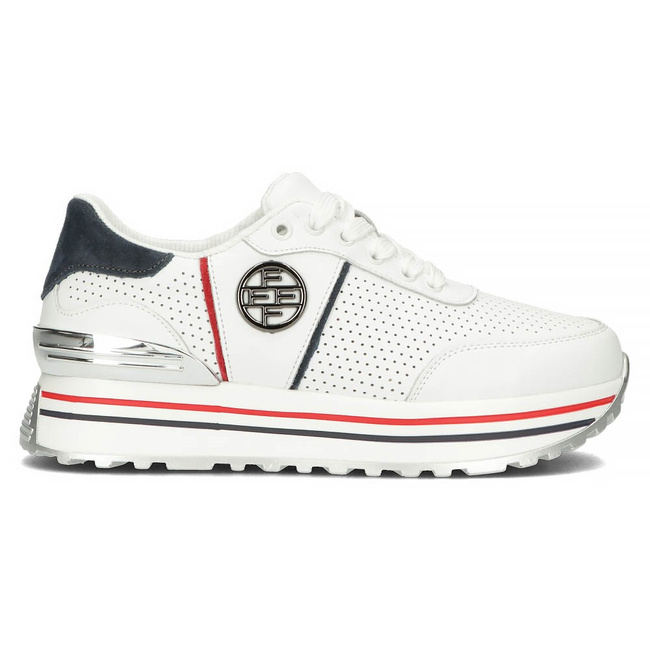 Leather Sneakers Filippo DP3538/23 WH NV white