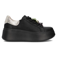 Leather sneakers Filippo DP6793/25 BK black