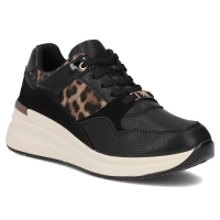 Leather sneakers Filippo DP7104/25 BK black