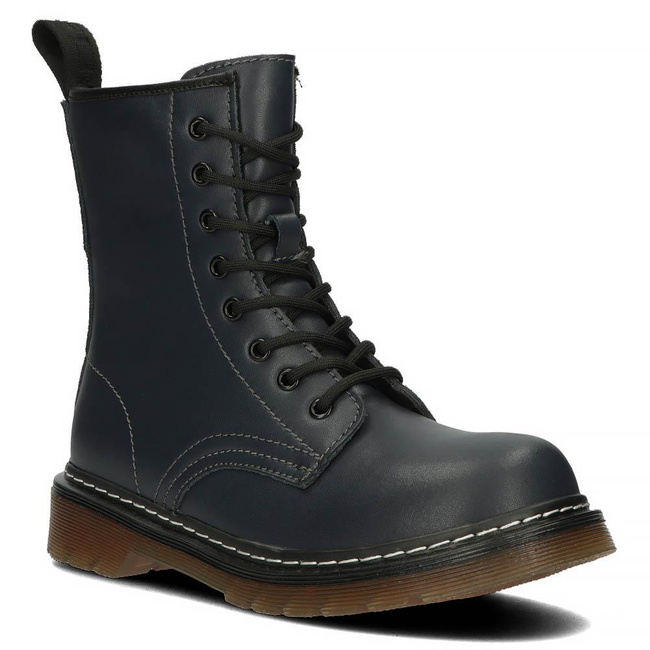Leather Boots Filippo GL429/22 NV navy blue