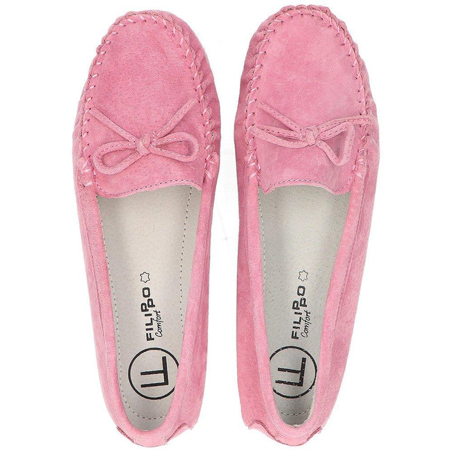 Leather loafers Filippo DP1204/21 PI pink