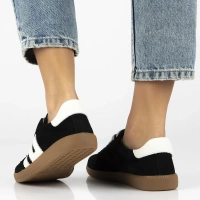 Skórzane sneakersy Filippo DP7492/25 BK czarne