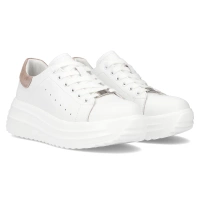 Leather sneakers Filippo DP6739/25 WH BE white