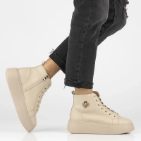 Leather ankle boots DBT6338/25 BE beige
