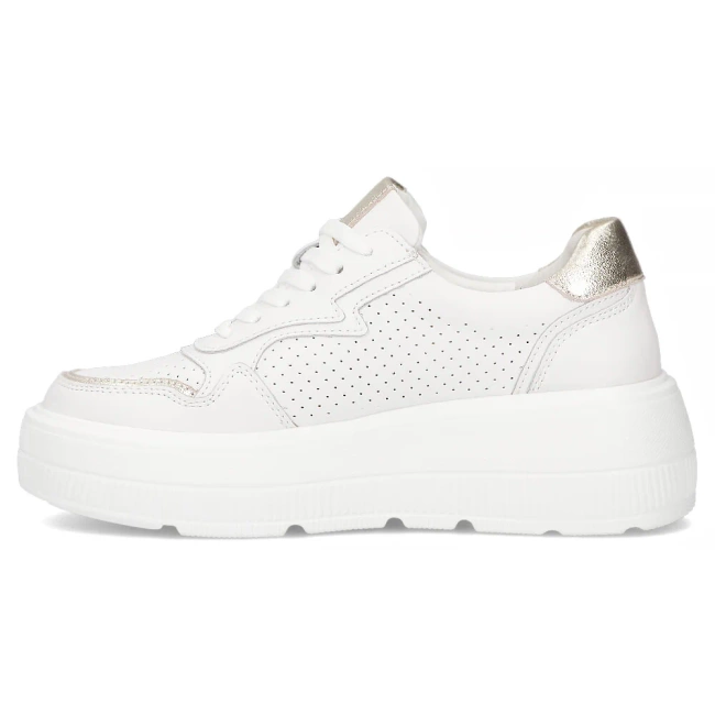 Skórzane sneakersy Filippo DP6843/25 WH białe