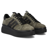 Leather sneakers Filippo DP7175/25 KH khaki