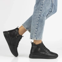 Leather ankle boots Filippo DBT4215/25 BK BK black