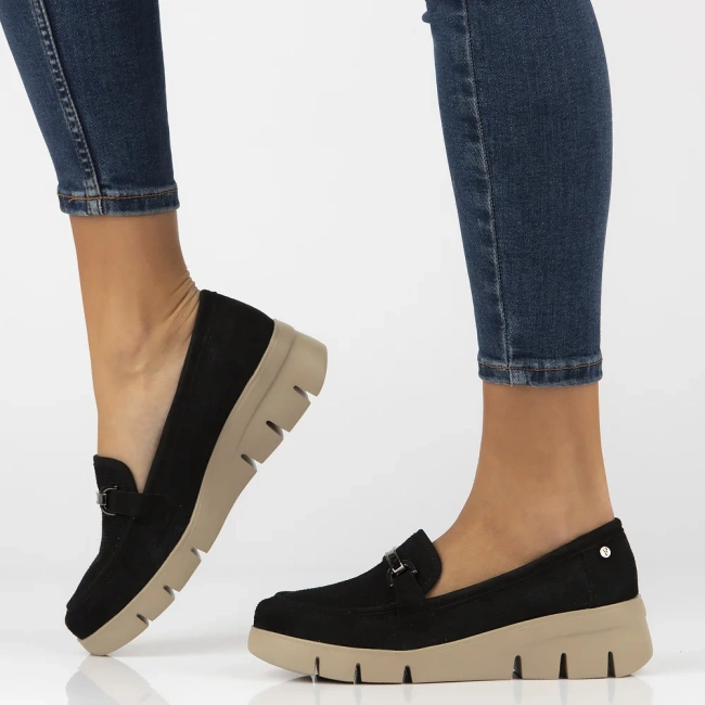 Leather shoes Filippo DP7002/25 BK black