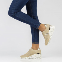 Leather Sneakers Filippo DP3550/22 BE beige