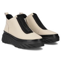 Leather ankle boots Filippo DBT7426/25 BE beige