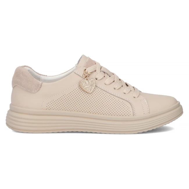 Leather sneakers Filippo DP6860/25 BE beige
