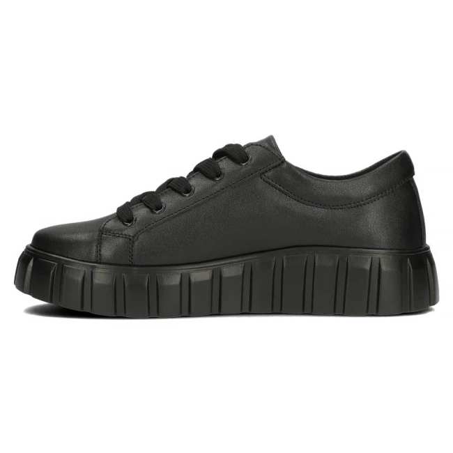 Leather sneakers Filippo DP4670/25 BK black