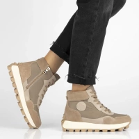 Leather ankle boots Filippo DBT7158/25 BE beige