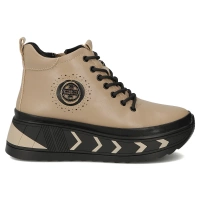 Leather ankle boots DBT4214/25 TP taupe