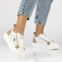 Leather sneakers Filippo DP6040/24 WH BEwhite