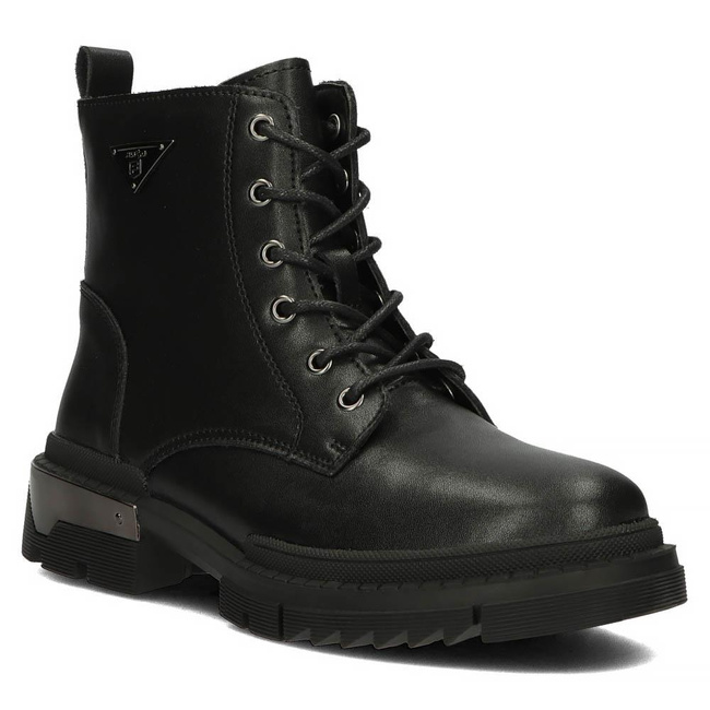 Leather ankle boots Filippo DBT4147/22 BK black 