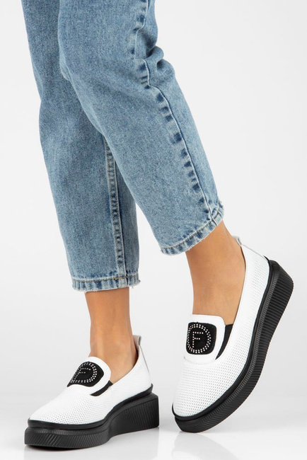 Leather shoes Filippo DP4572/23 WH white