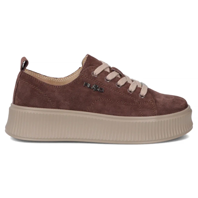 Leather sneakers Filippo DP6122/26 D BR brown
