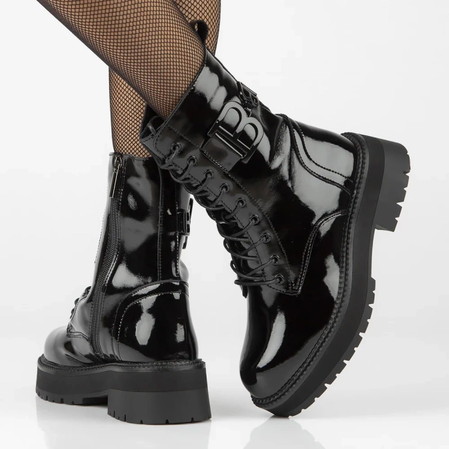 Leather boots Filippo DBT6305/25 BK black