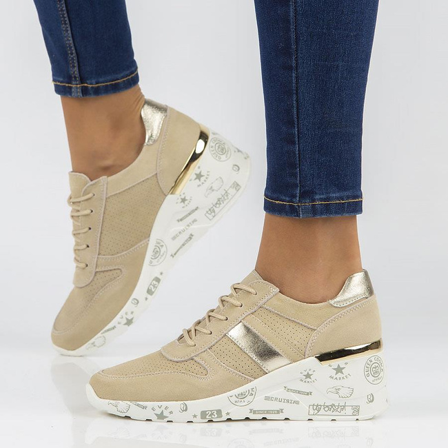 Leather Sneakers Filippo DP3550/22 BE beige