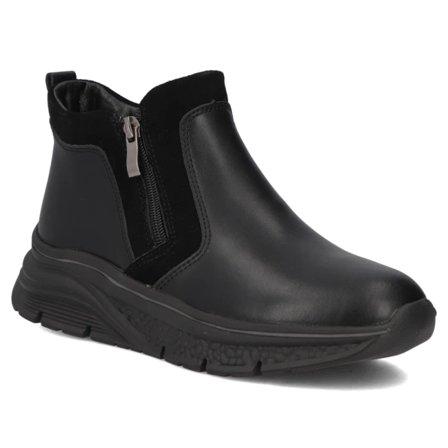 Leather ankle boots Filippo DBT7292/25 BK black