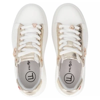 Leather sneakers Filippo DP6792/25 WH GO white gold