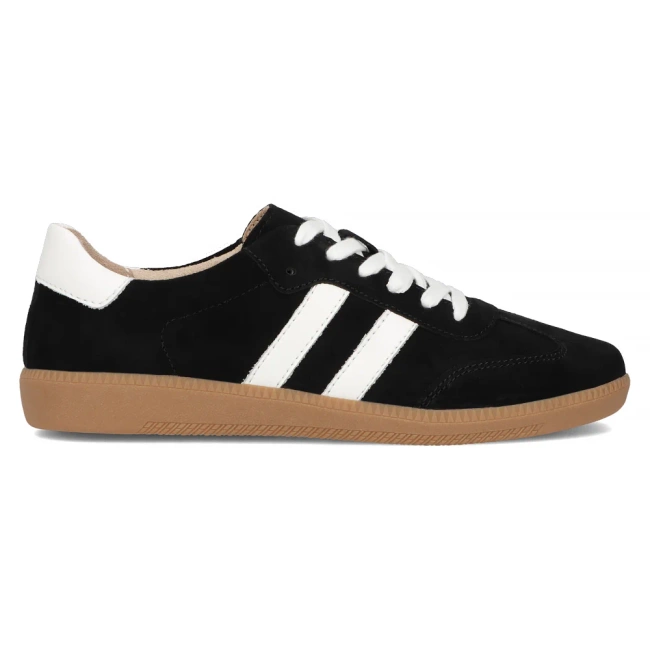Leather sneakers Filippo DP6741/25 BK black