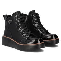 Leather ankle boots DBT6453/25 BK black