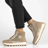 Leather ankle boots Filippo DBT7158/25 BE beige