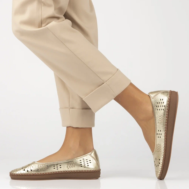 Leather shoes Filippo DP6831/25 GO gold