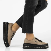 Leather sneakers Filippo DP7119/25 TP taupe