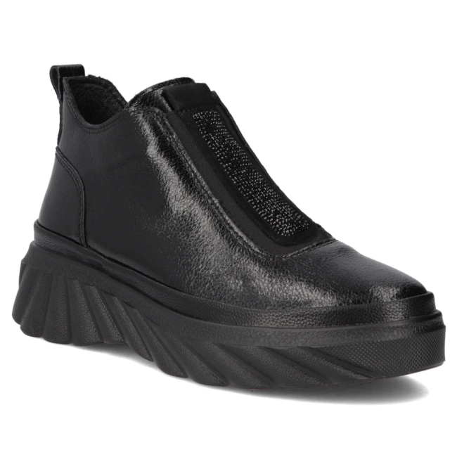 Leather ankle boots Filippo DBT7426/25 BK black