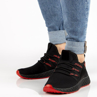 Men's sneakers Filippo MTN1480/21 BK RD black