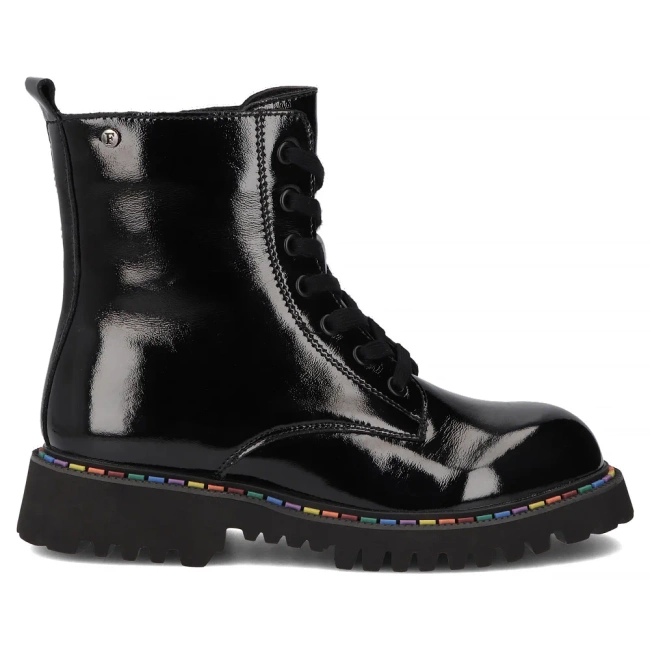 Leather ankle boots Filippo DBT7428/25 BK L black