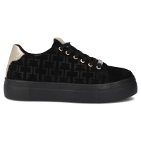 Leather sneakers Filippo DP6850/25 BK black