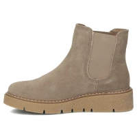 Skórzane botki na platformie Filippo DBT7261/25 BK czarne