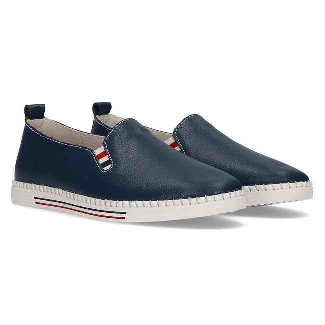 Leather shoes FILIPPO DP066/21 NV navy blue