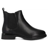 Skórzane botki Filippo DBT7197/25 BK czarne