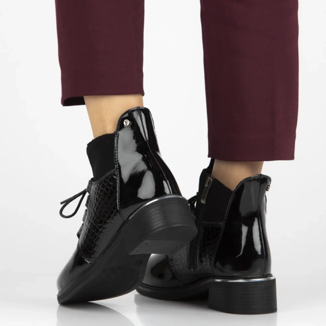 Leather ankle boots Filippo DBT7275/25 BG burgundy