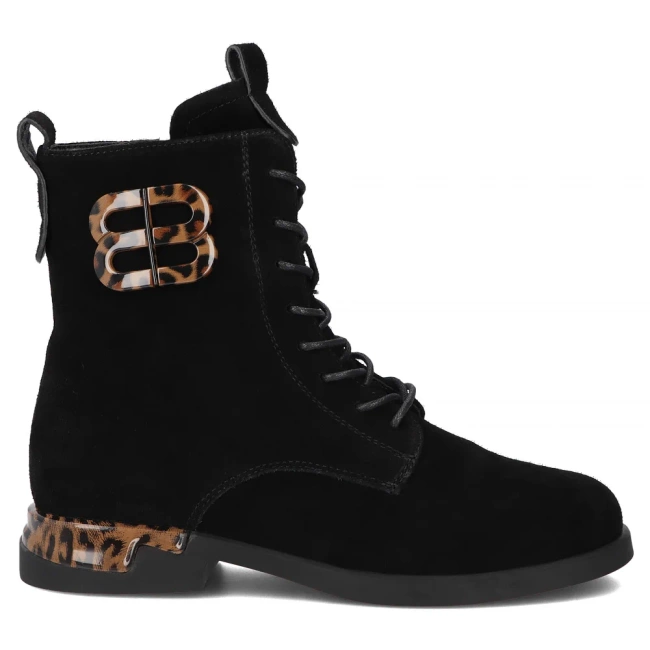 Leather ankle boots Filippo DBT7232/25 BK black